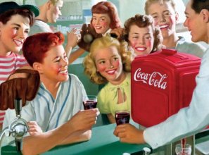 Cover art for Buffalo Games Coca-Cola, Soda Fountain - 1000pc Jigsaw Puzzle