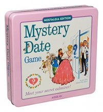 Cover art for Winning Solutions Mystery Date Classic Board Game With Nostalgic Tin Case, Pink