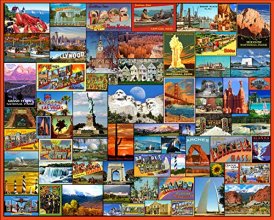 Cover art for White Mountain Puzzles Best Places in America - 1000 Piece Jigsaw Puzzle