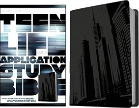Cover art for Tyndale NLT Teen Life Application Study Bible (LeatherLike, Steel), NLT Study Bible with Notes and Features, Full Text New Living Translation