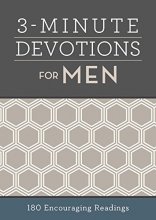 Cover art for 3-Minute Devotions for Men: 180 Encouraging Readings