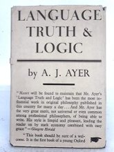 Cover art for Language, Truth and Logic. Gollancz. 1946.