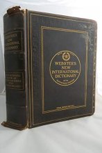Cover art for Websters New International Dictionary 1923