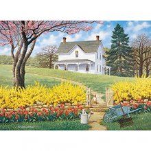 Cover art for Bits and Pieces - 500 Piece Jigsaw Puzzle -Spring Ahead - Puzzle Measures 18" x 24" When Complete - Scenic Spring - by Artist John Sloane - 500 pc Jigsaw