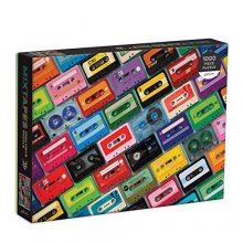 Cover art for Mixtapes 1000 Piece Puzzle from Galison - Beautiful Photographic Jigsaw Puzzle from Julie Seabrook Ream, 27" x 20", Perfect for Old School Music Lovers, Unique Gift Idea