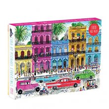 Cover art for Galison Michael Storrings 1000 Piece Cuba Jigsaw Puzzle for Adults and Families, Illustrated Art Puzzle with Cuban Art Deco Scene