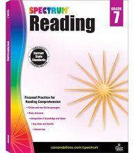 Cover art for Spectrum Reading Comprehension Grade 7 Workbook, Nonfiction and Fiction Passages, Analyzing and Summarizing Story Structure, Theme, and Main Ideas, Classroom or Homeschool Curriculum