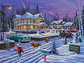 Cover art for White Mountain Puzzles Snowman Contest - 1000 Piece Jigsaw Puzzle