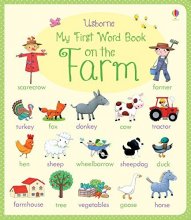 Cover art for My First Word Book On The Farm by Felicity Brooks (February 23,2015)