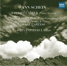 Cover art for Carter: Piano Sonata; Copland: Piano Variations; Sonata for Violin and Piano; Patitucci: Lakes