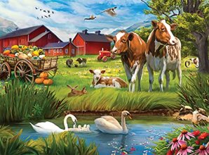 Cover art for Buffalo Games - A Day Out at The Farm - 1000 Piece Jigsaw Puzzle
