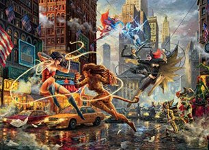 Cover art for Ceaco - Thomas Kinkade - DC Comics - Women of DC - 1000 Piece Jigsaw Puzzle