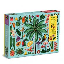 Cover art for Galison Tropics Puzzle, 1000 Pieces, 27” x 20” – Difficult Jigsaw Puzzle Featuring Colorful, Tropical Artwork and Unique Shaped Pieces – Thick, Sturdy Pieces, Challenging Family Activity