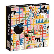 Cover art for Keep Going 1000 Piece Puzzle from Galison - Beautifully Illustrated Puzzle for The Whole Family to Enjoy, 20" x 20", Unique Gift Idea!
