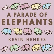 Cover art for A Parade of Elephants Board Book