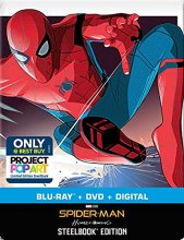 Cover art for Spider-Man: Homecoming (Steelbook) [Blu-ray + DVD + Digital HD]