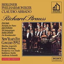 Cover art for Richard Strauss ~ New Year's Eve Concert Berlin 1992 / Argerich, Fleming, Battle, Abbado