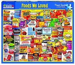 Cover art for White Mountain Puzzles Foods We Loved - 1000 Piece Jigsaw Puzzle
