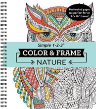 Cover art for Color & Frame - Nature (Adult Coloring Book)