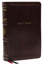 Cover art for NKJV, Personal Size Reference Bible, Sovereign Collection, Leathersoft, Brown, Red Letter, Thumb Indexed, Comfort Print: Holy Bible, New King James Version
