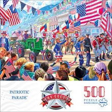 Cover art for Old Glory: Patriotic Parade 500 Piece Jigsaw Puzzle