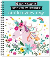 Cover art for Brain Games - Sticker by Number: Smile Every Day