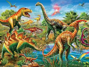 Cover art for Ceaco Prehistoria - Jurassic Playground Jigsaw Puzzle, 300 Pieces