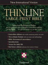 Cover art for NIV Thinline Bible, Large Print, Indexed