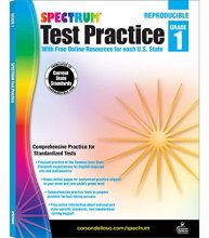 Cover art for Spectrum Test Practice Workbook, Grade 1