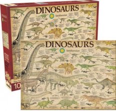 Cover art for AQUARIUS Smithsonian Dinosaurs Puzzle (1000 Piece Jigsaw Puzzle) - Glare Free - Precision Fit - Officially Licensed Smithsonian Merchandise & Collectibles - 20 x 28 Inches