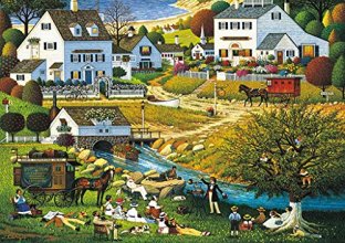 Cover art for Buffalo Games - Charles Wysocki - Hound of the Baskervilles - 300 Large Piece Jigsaw Puzzle