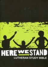 Cover art for Here We Stand: Lutheran Study Bible (NRSV)