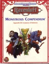 Cover art for Monstrous Compendium Appendix III: Creatures of Darkness (Advanced Dungeons & Dragons, 2nd Edition, Ravenloft Accessory/2153)