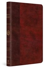 Cover art for ESV Large Print Thinline Bible (TruTone, Burgundy/Red, Timeless Design)