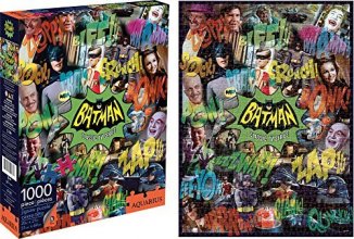 Cover art for Aquarius Batman 66 Collage 1000 Piece Jigsaw Puzzle