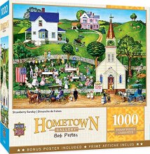 Cover art for MasterPieces 1000 Piece Jigsaw Puzzle for Adults, Family, Or Kids - Strawberry Sunday - 19.25"x26.75"