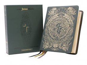 Cover art for The Jesus Bible Artist Edition, ESV, Genuine Leather, Calfskin, Green, Limited Edition