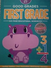 Cover art for Good Grades First Grade 320-Page Educational Workbook.