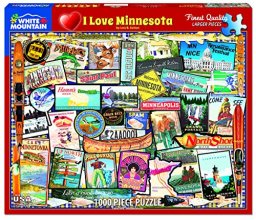 Cover art for White Mountain I Love Minnesota - 1000 Piece Jigsaw Puzzle