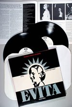 Cover art for EVITA-Premiere American Recording-Double LP Set-1979 MCA-Lupone, Patinkin, Gunton