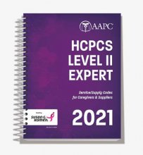 Cover art for 2021 HCPCS Level II Expert: Service/Supply Codes for Caregivers & Suppliers