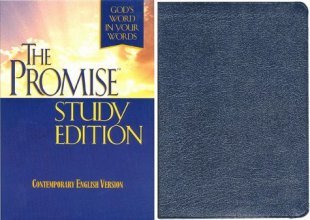 Cover art for The Promise: Contemporary English Version, Blue Bonded Leather, Study Edition 3595 B