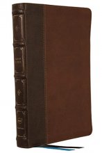 Cover art for NKJV, Large Print Thinline Reference Bible, Blue Letter, Maclaren Series, Leathersoft, Brown, Thumb Indexed, Comfort Print: Holy Bible, New King James Version