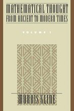 Cover art for Mathematical Thought from Ancient to Modern Times, Vol. 1