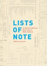 Cover art for Lists of Note: An Eclectic Collection Deserving of a Wider Audience