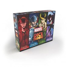 Cover art for Marvel Dice Throne | 4 Hero Box Featuring Scarlet Witch, Thor, Loki, Spider-Man | 2-to-4 Player Competitive Dice Game | Officially-Licensed | Compatible with The Dice Throne Ecosystem