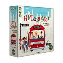 Cover art for IELLO: Get On Board: New York & London, A Flip & Write Game, Clever & Original, 30 Minute Play Time, 2 to 5 Players, for Ages 8 and Up