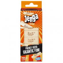 Cover art for Hasbro Gaming Jenga Mini Game, Brown/a, for ages 6+ Years