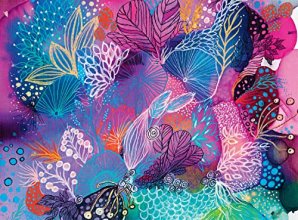 Cover art for Buffalo Games - Abstract Flora - 1000 Piece Jigsaw Puzzle