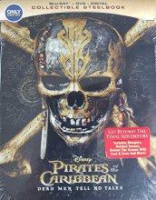 Cover art for Pirates of the Caribbean: Dead Men Tell No Tales [Best Buy Collectible Steelbook] [Blu-ray/DVD/Digital] [2017]